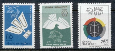 Turkey-1974-UPU-centenary-Muh