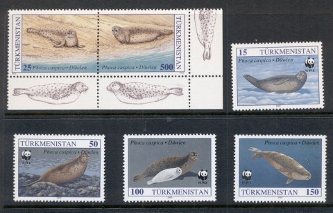 Turkmenistan-1993-WWF-Marine-Life