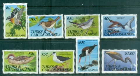 Turks-Caicos-Is-1990-Birds-MUH