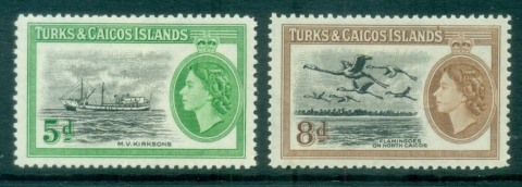 Turks-Caicos-Is-1955-QEII-Pictorial