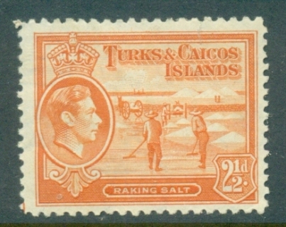 Turks-Caicos-Is-1938-45-KGVI-Pictorial-2-5d-MLH