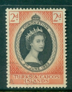 Turks-Caicos-Is-1953-QEII-Coronation-FU