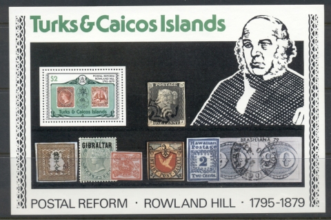 Turks-Caicos-Is-1979-Rowland-Hill-MS-MUH