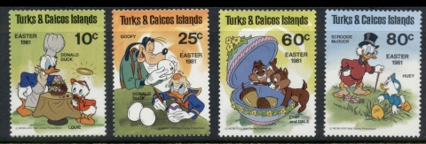 Turks-Caicos-Is-1981-Walt-Disney-Easter-MUH