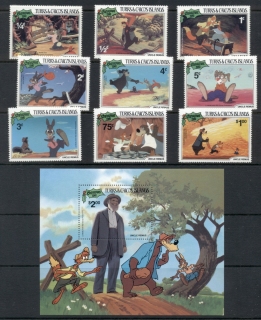 Turks-Caicos-Is-1981-Walt-Disney-Uncle-Remus-MS-MUH