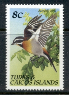 Turks-Caicos-Is-1990-Birds-8c-MUH