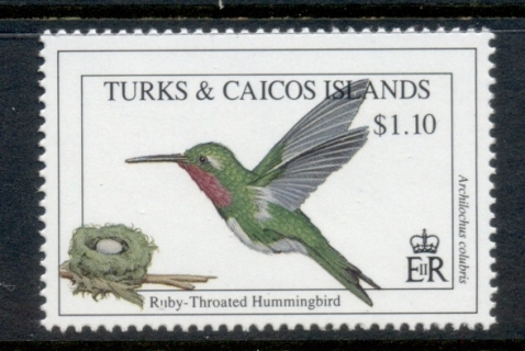 Turks-Caicos-Is-1993-Birds-1-10-MUH