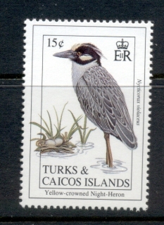 Turks-Caicos-Is-1993-Birds-15c-MUH