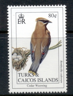 Turks-Caicos-Is-1993-Birds-80c-MUH