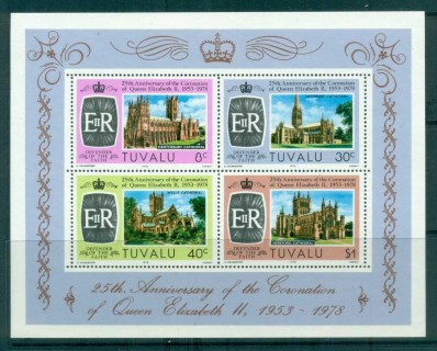 Tuvalu-1978-QEII-Coronation-25th-Anniversary-MS-MUH