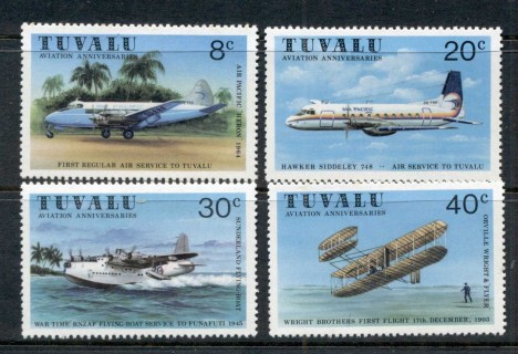 Tuvalu-1980-Aviation-Anniversaries-MUH