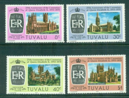 Tuvalu-1978-QEII-Coronation-25th-Anniversary