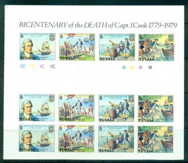 Tuvalu-1979-Cook-Bicentenary-Sheetlet-IMPERF-MUH-lot56256