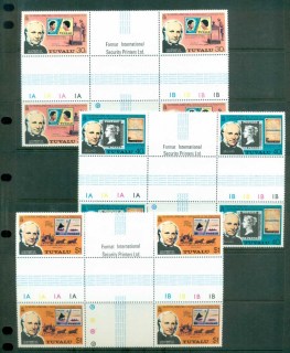 Tuvalu-1979-Rowland-Hill-Cross-Gutter-Blocks-MUH-lot81457