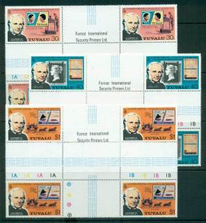 Tuvalu-1979-Sir-Rowland-Hill-Cross-Gutter-Blk-4-MUH-lot56261