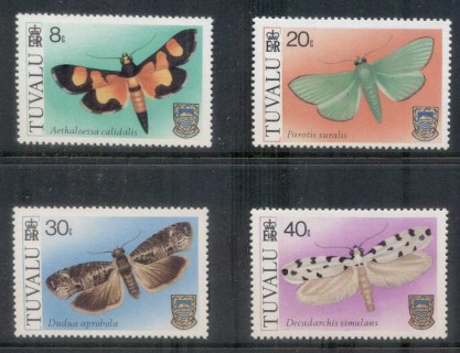 Tuvalu-1980-Butterflies-MUH