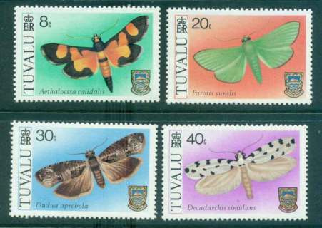 Tuvalu-1980-Moths-MUH-lot43520