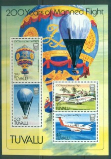 Tuvalu-1983-200-Years-of-Manned-Flight-MS-MUH-lot81373