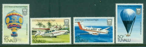 Tuvalu-1983-Manned-Flight-Bicentenary-MLH