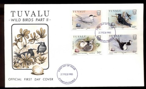 Tuvalu-1985-Birds-Eggs-Pt-II-FDC