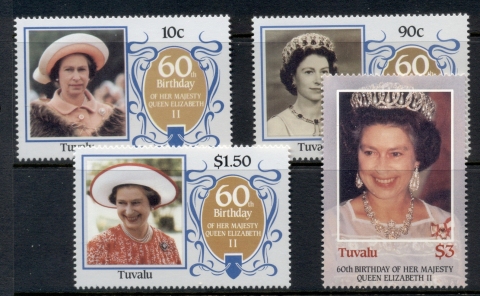 Tuvalu-1986-QEII-60th-Birthday-MUH