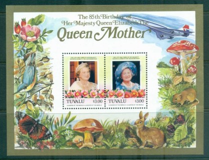 Tuvalu-1986-Queen-Mother-85th-Birthday-3-MS-MUH