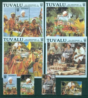 Tuvalu-1988-Royal-Visit-MS-SPECIMEN-MUH-Lot20401