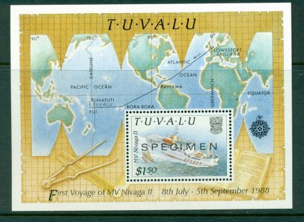 Tuvalu-1989-Ship-MS-SPECIMEN-MUH-Lot20412