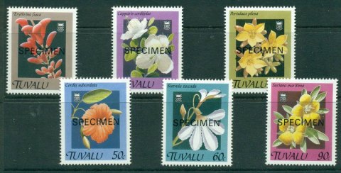 Tuvalu-1990-Flowers-SPECIMEN-MUH-Lot20415