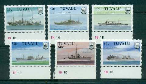 Tuvalu-1990-WWII-Ships-MUH-lot43547