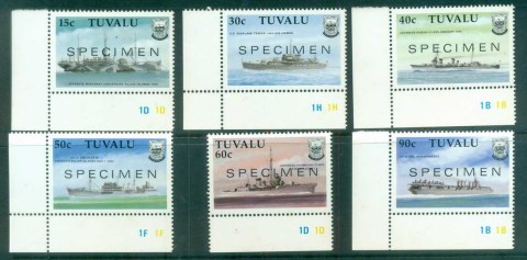 Tuvalu-1990-WWII-Ships-SPECIMEN-MUH-lot79970