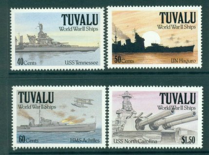 Tuvalu-1991-WWII-Ships-MUH-Lot20388