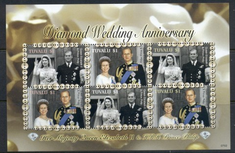 Tuvalu-2007-QEII-Diamond-Wedding-Anniversary-MS-MUH