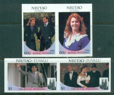 Tuvalu-Niutao-1986-Royal-Wedding-Andrew-Sarah-IMPERF-MUH