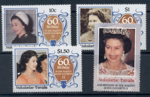 Tuvalu-Nukulaelae-1986-QEII-60th-Birthday-MUH