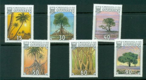 Tuvalu-1990-Tropical-Trees-MUH-Lot20383