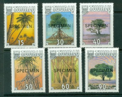 Tuvalu-1990-Tropical-Trees-SPECIMEN-MUH-Lot20384