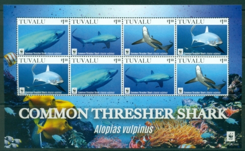 Tuvalu-2016-WWF-Common-Thresher-Shark-MS-MUH
