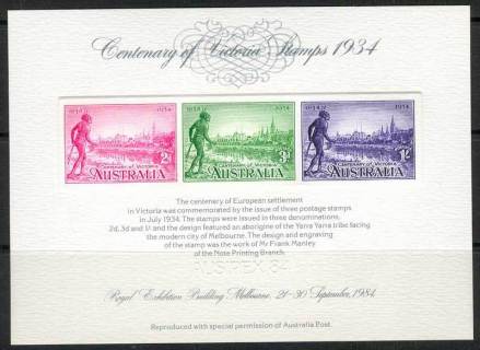 Australia-1984-2-Replica-Card-Vctoria-Cent-Lot14145