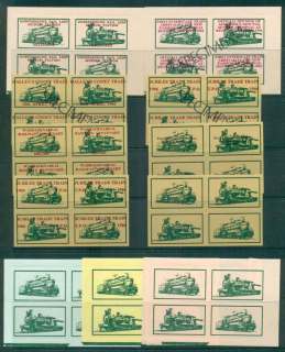 Australia-1984-86-Melbourne-Local-Railway-train-Asst-Blocks-inc-SPECIMEN-MUH-lot51876