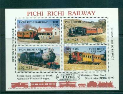 Australia-1988-Pitchi-Richi-Railway-Trains-Opt-J.jpg.-Marti-Gawler-Surch-2-MS-MUH-lot51853