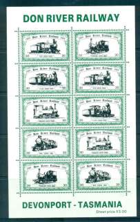 Australia-1989-Don-River-Railway-Trains-Roulette-MS-MUH-lot51825