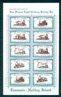 Australia-1989-Don-River-Tramway-Railway-Trains-Roulette-MS-MUH-lot51827