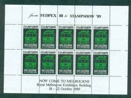 Australia-1989-SYDEX-Stampshow-Sheetlet-MS-MUH-lot52139