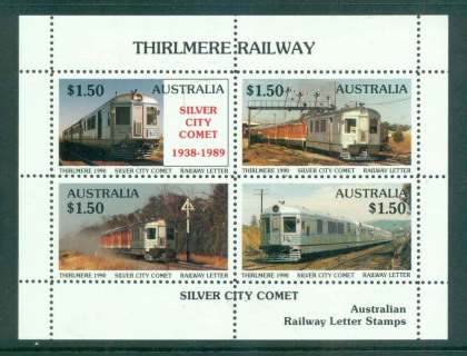 Australia-1989-Thirlmere-Railway-Trains-Silver-City-MS-MUH-lot51867