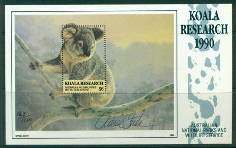 Australia-1990-6-Koala-Research-Artist-Signed-MS-MUH-Lot26281