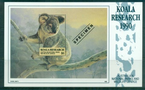 Australia-1990-Koala-Research-SPECIMEN-MS-MUH-lot77111