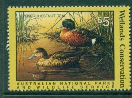 Australia-1990-National-Parks-Wildlife-Services-Duck-Stamp-MUH-Lot26186