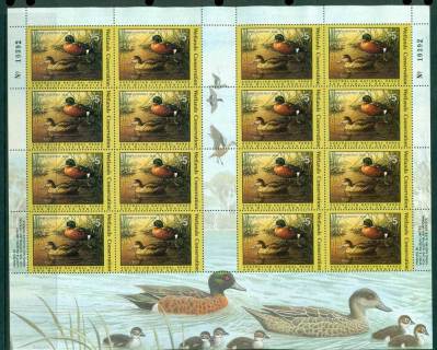 Australia-1990-National-Parks-Wildlife-Services-Duck-Stamp-Sheet-20-MUH-Lot26188