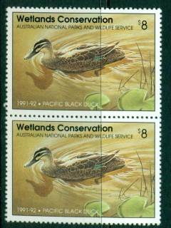 Australia-1991-2-National-Parks-Wildlife-Services-Duck-Stamp-Pair-MUH-Lot26209